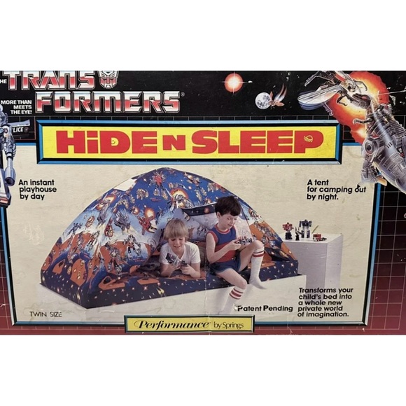 SOLD Transformers 1985 G1 Hide N Sleep Bed Tent Fort *Material/Fabric only - Picture 8 of 8